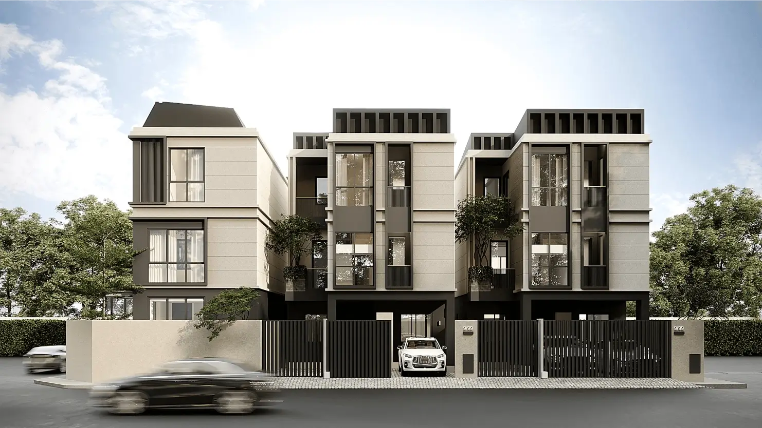 ภาพด้านหน้าบ้าน Winston Private Residence Collection หลายยูนิต